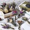 12 Pack Boho Dried Flower Bouquet Mini Wedding Handmade Dry Flowers Decor for Vase Crafts DIY Photo Boutonniere for Men Floral Plant for Bridesmaid Gift Birthday Decor(Lavender)